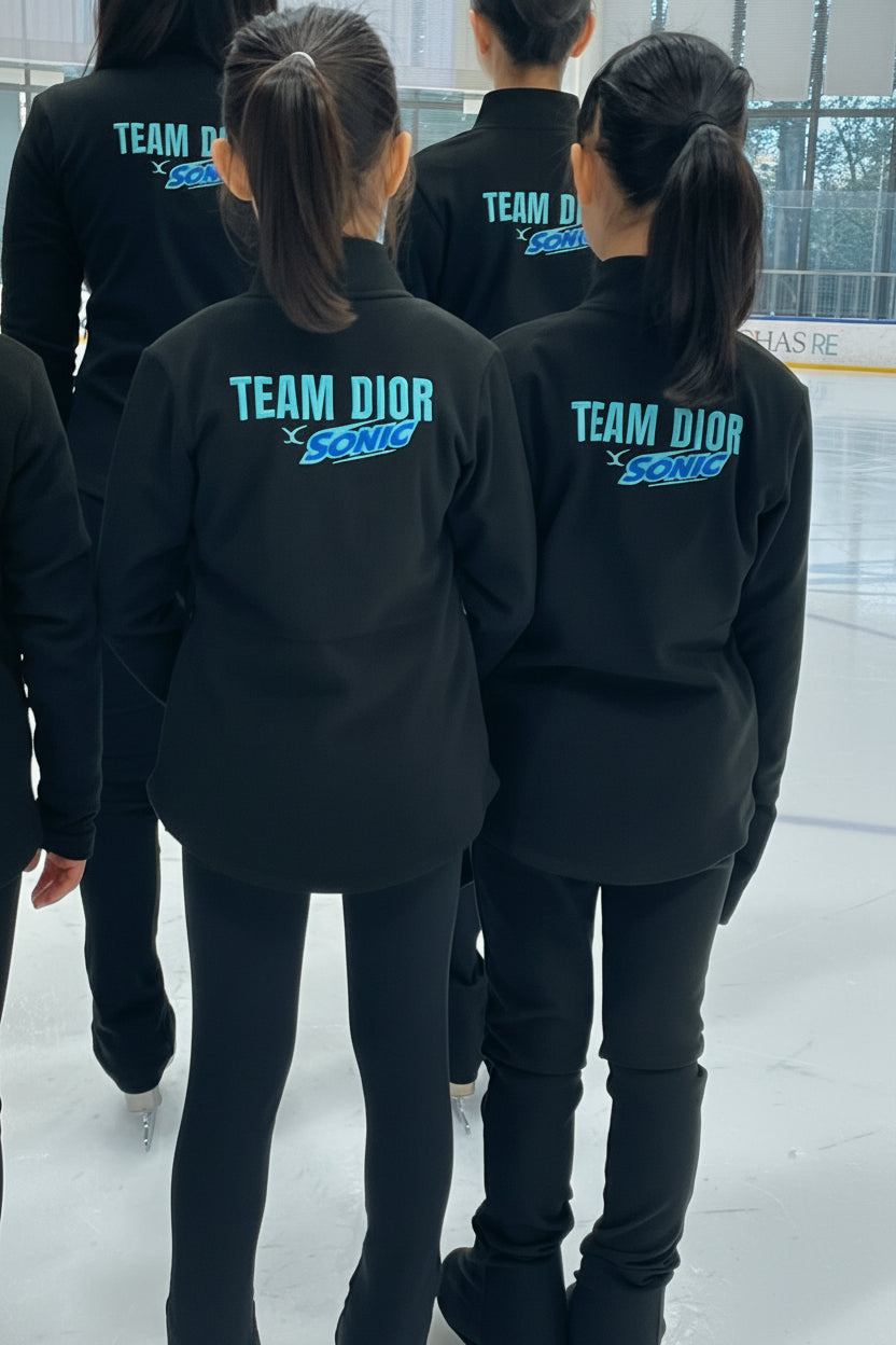 SO*NIC Eiskunstlauf-Trainingshose mit Fersenriemen