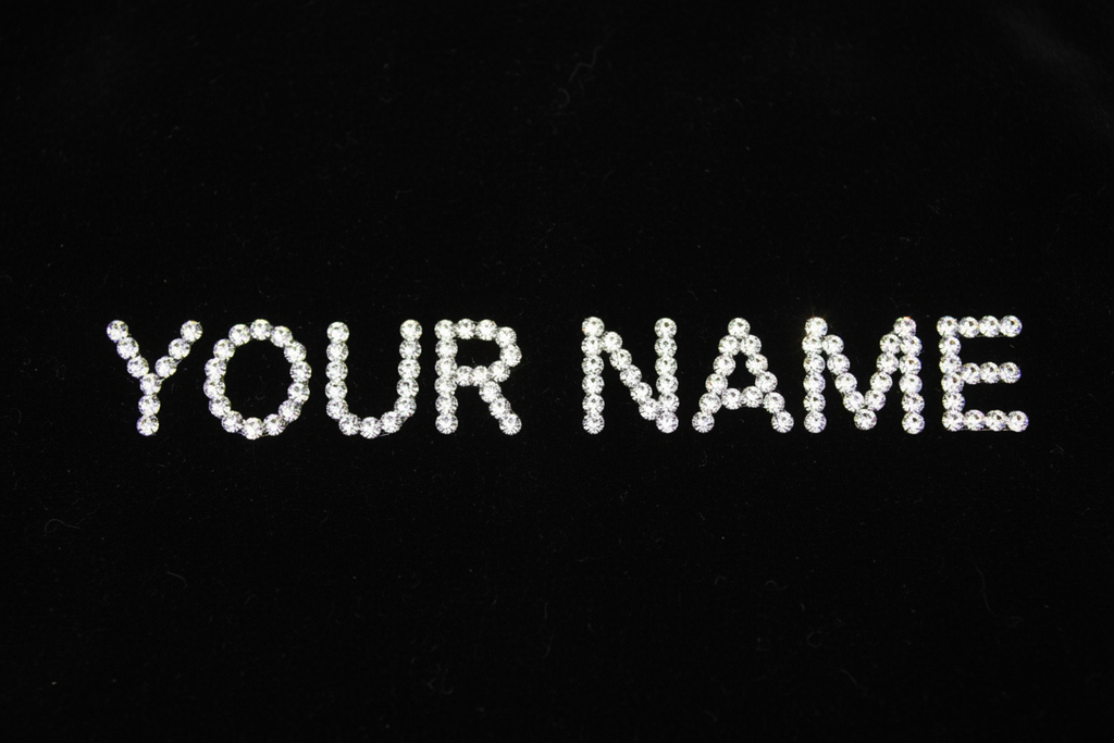 Personalised Rhinestone Name (Up to 12 characters)
